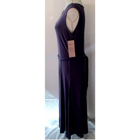 Nina Leonard Women's Purple Sleeveless Wrinkle Resistant Pull Over Dress NWT M. - Picture 4 of 12